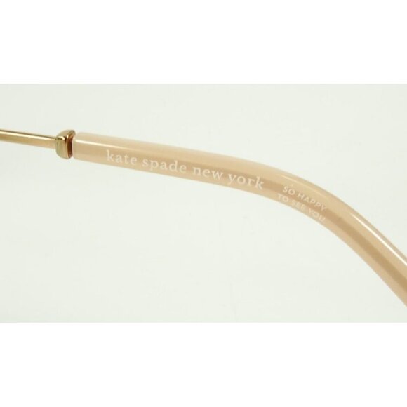 Kate Spade Eyeglasses Frames Only Pink Zeena/G Rose Gold Metal 54-17 Cat Eye - Picture 8 of 16